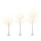 Set of 3 Prelit Birch Trees 4 5 6FT LED Lighted Christmas Decor